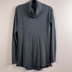 Madison Lilly Gray Long Sleeve Ribbed Cuffs Turtleneck Sweater Women’s Small